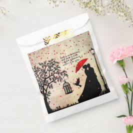 Sacolinha Dias de os namorados elegantes de Beige e Poesia N