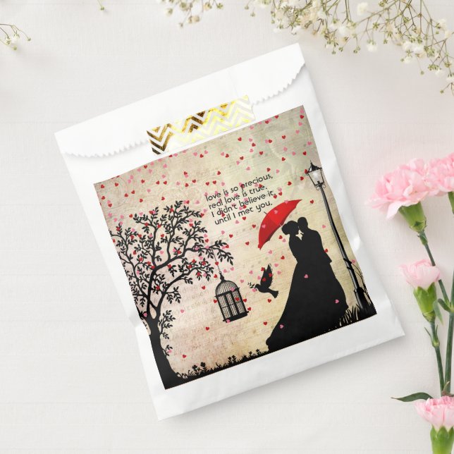 Sacolinha Dias de os namorados elegantes de Beige e Poesia N (Selado)