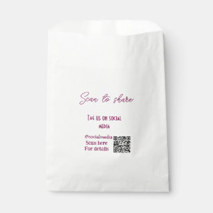 Sacolinha Digitalize para compartilhar marque-nos nas redes 