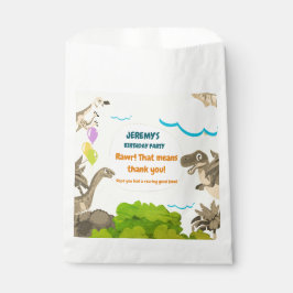 Sacolinha Dino Festa de aniversário Favor Bolsas