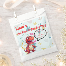 Sacolinha Dino Roar Festa de aniversário