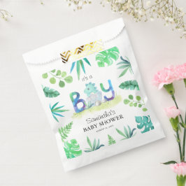 Sacolinha Dinossauro Bonito 'É um Menino' Chá de fraldas