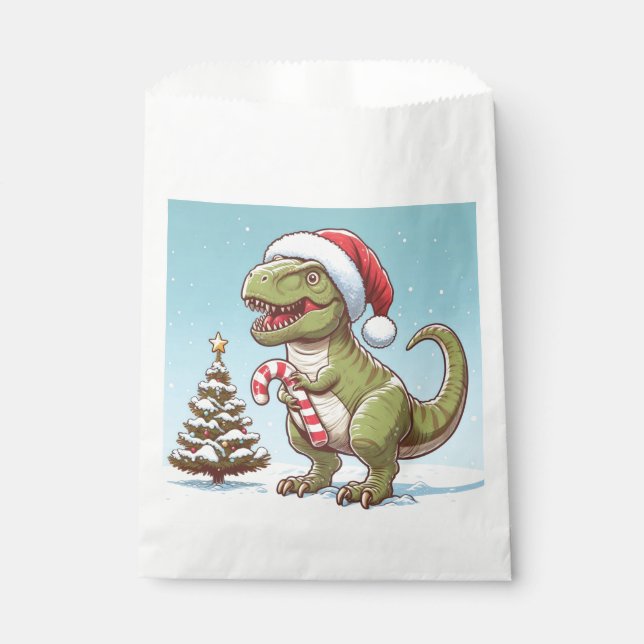 Sacolinha Dinossauro candi doce de Natal (Frente)