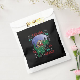 Sacolinha Dinossauro Natal Papai Noel