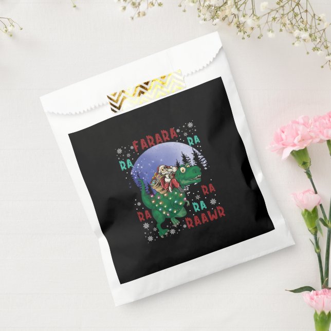 Sacolinha Dinossauro Natal Papai Noel (Selado)