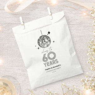 Sacolinha Disco Anima 60 Anos Festa de Aniversário de Casame