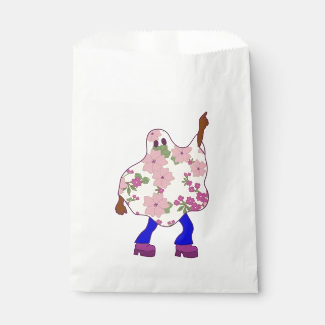 Sacolinha disco halloween africano floresce fantasma (Frente)