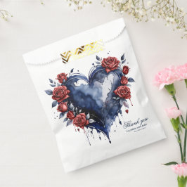 Sacolinha Disposição Elegante de rosa com folhagem de ouro