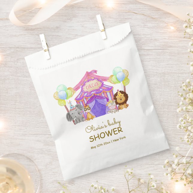 Sacolinha Diversão do Carnaval Safari Circus Chá de fraldas  (Cortado)