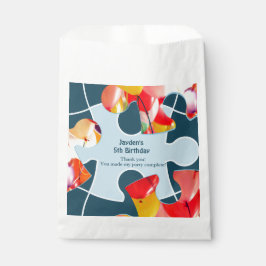 Sacolinha Diversão Quebra-Cabeça de Montar Evento de Anivers