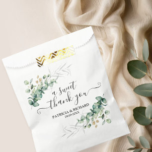 Sacolinha Doce Agradecimento Verde Eucalipto Casamento