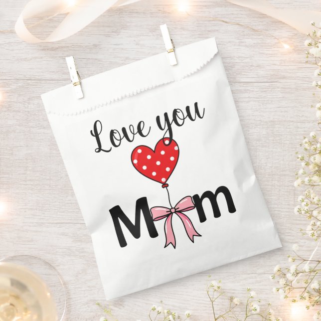 Sacolinha Doce e elegante “Amo Você Mãe” (Cortado)