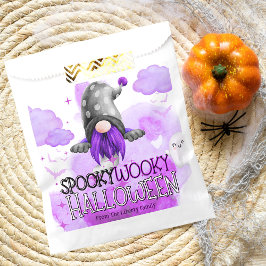 Sacolinha Doce gnomo roxo com aquarelas que crianças picam o