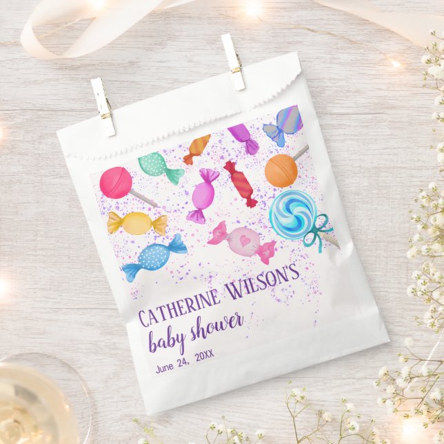 Sacolinha Doce Lollipops Candy Land Chá de fraldas (Cortado)