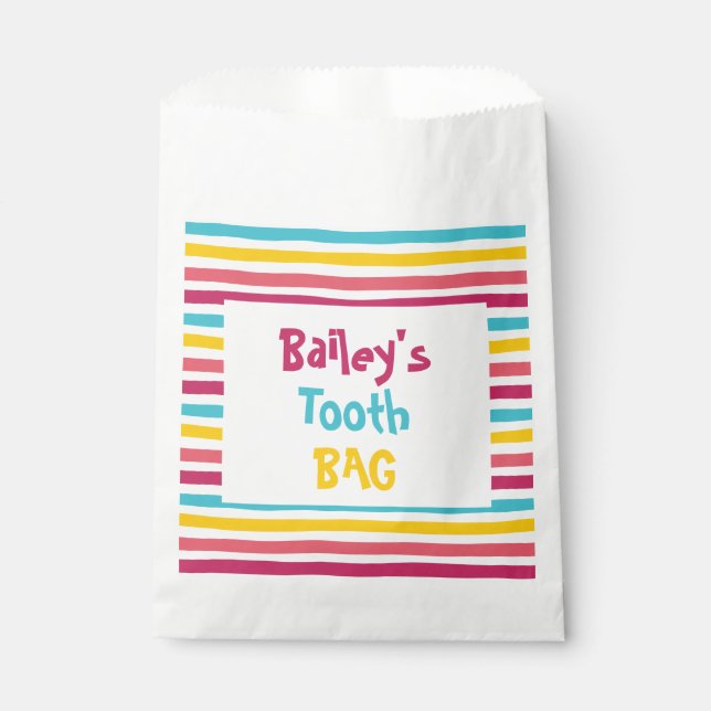 Sacolinha Doces com stripteza colorido, pequeno saco de dent (Frente)