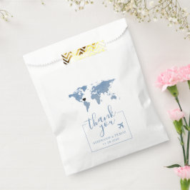 Sacolinha Documento de Casamento de Destino do Tema Viagem d