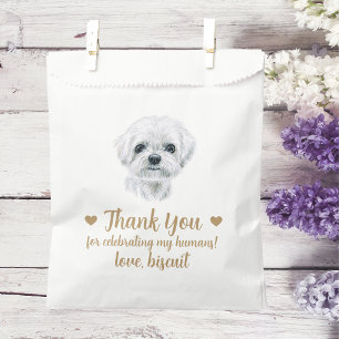 Sacolinha Dog Treat Wedding Favor Bag
