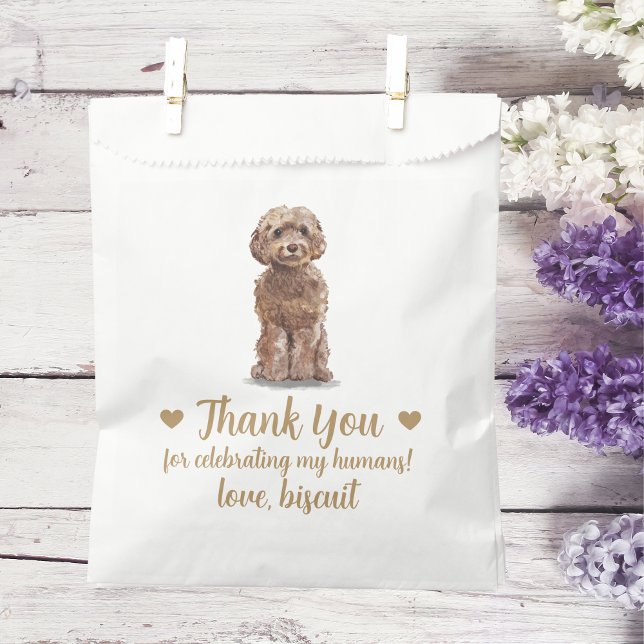 Sacolinha Dog Treat Wedding Favor Bag (Criador carregado)