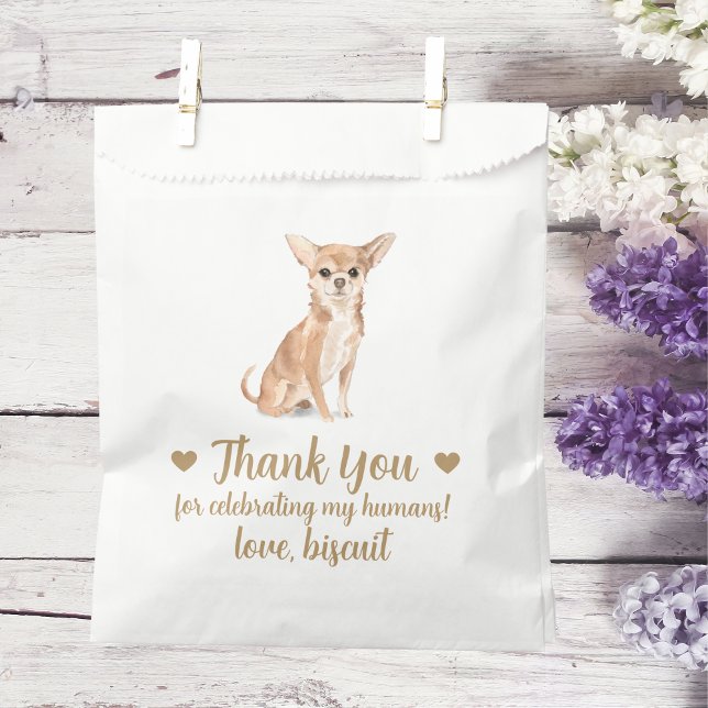 Sacolinha Dog Treat Wedding Favor Bag (Criador carregado)