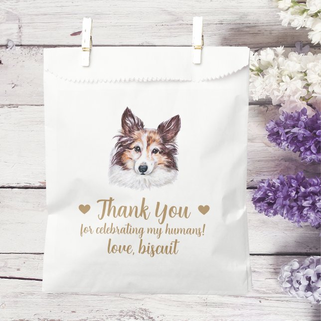 Sacolinha Dog Treat Wedding Favor Bag (Criador carregado)