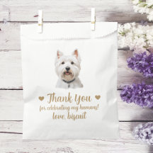 Dog Treat Wedding Favor Bag