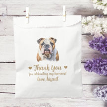 Dog Treat Wedding Favor Bag