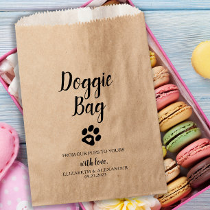 Sacolinha Doggie Bag Biscuit Bar Dog Treat Wedat Favor Bag