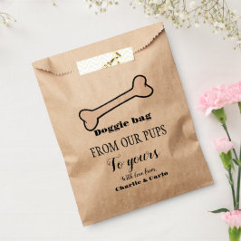 Sacolinha Doggie Bag Dog Treat Wedat Favor Bag