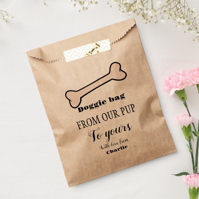 Sacolinha Doggie Bag Dog Treat Wedat Favor Bag (Selado)