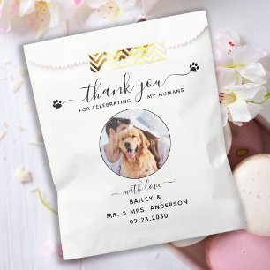 Sacolinha Doggie Bag Obrigado Dog Treat Casamento Favor Bag