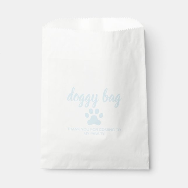 Sacolinha Doggy Bag - Favor da festa de aniversário (Frente)