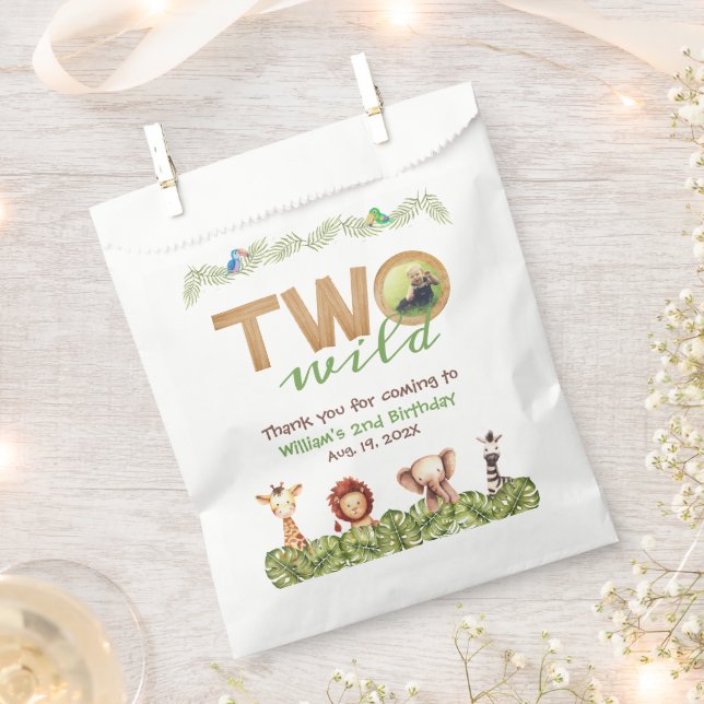 Sacolinha Dois Animais Selvagens De Foto Safari segundo aniv (Cortado)