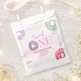 Sacolinha Donut Sweet One Birthday Party Donut Birthday