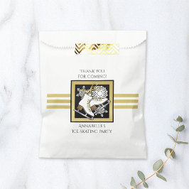 Sacolinha Dourada Festa de Pele Branca de Gelo Obrigado