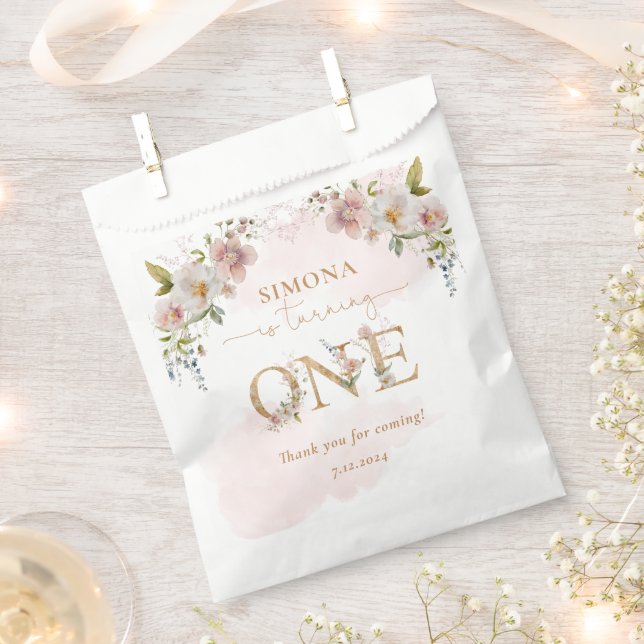 Sacolinha Dourada-flores-selvagens Garota obrigado de primei (Cortado)