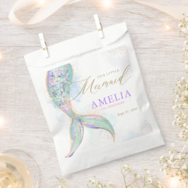 Sacolinha Dourada Trilha de Sereia com Largura sob o Anivers