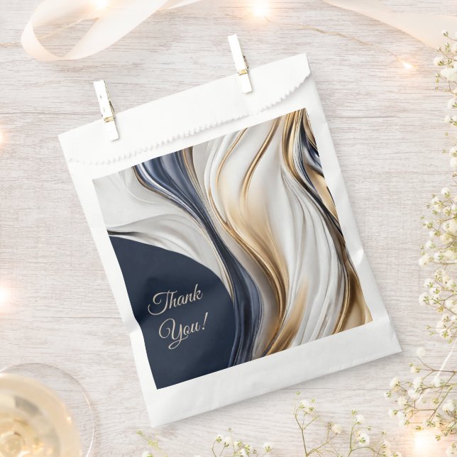 Sacolinha Dourado Azul-Casado Moderno- (Cortado)