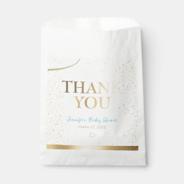 Sacolinha Dourado Chá de fraldas Sparkle Boy Obrigado