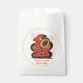 Sacolinha Dourado E Feliz Ano Novo Do Cobra