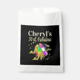 Sacolinha Dourado PESSOALIZADO COM 50 ANOS DE IDADE