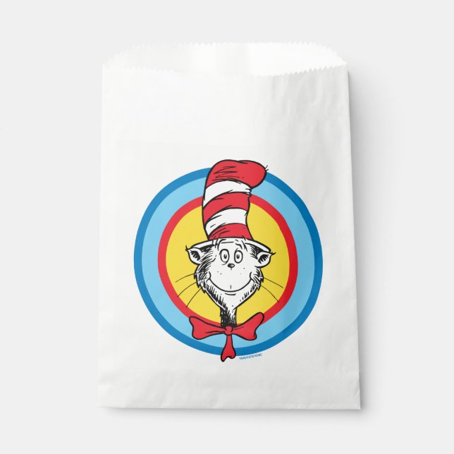 Sacolinha Dr. Seuss | Gato no Gráfico da Cabeça de Chapéu (Frente)