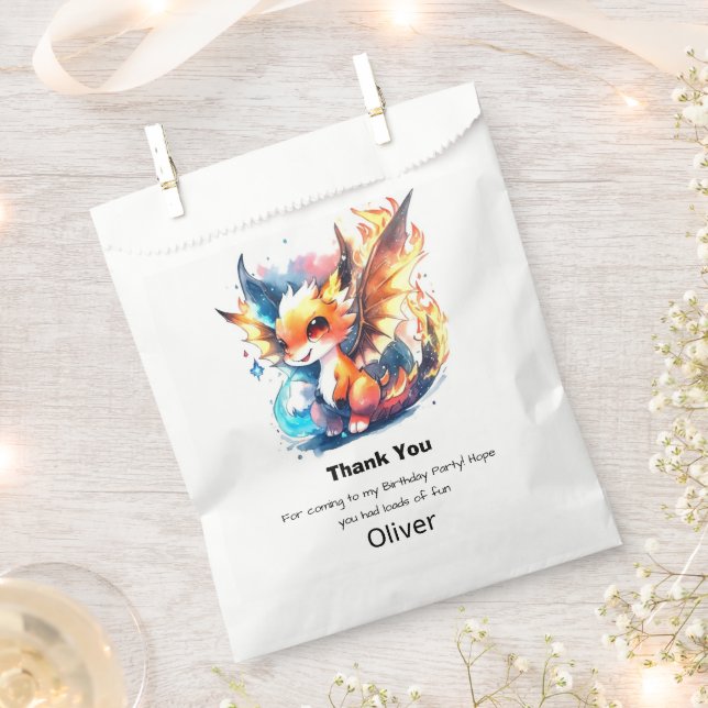 Sacolinha Dragon Birthday (Cortado)