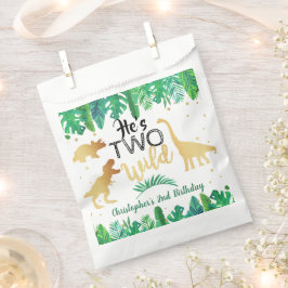 Sacolinha Duas Festas de segundo aniversário do Dinossauro S