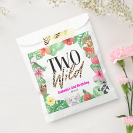 Sacolinha Duas Festas de segundo aniversário Selvagem de Ani