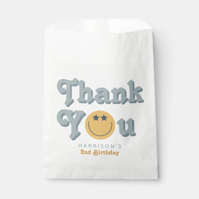 Sacolinha Duas Legal Festas de segundo aniversário de Menino (Frente)