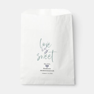 Sacolinha Dusty Jade e Lilac Calliografia Favorecem Bag