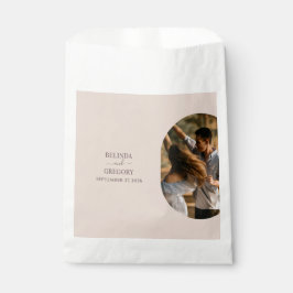 Sacolinha Dusty Pink Fazemos Casamento De Fotos Minimalista