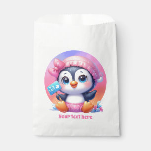 Sacolinha É bonito, é um pinguim personalizável chá de frald