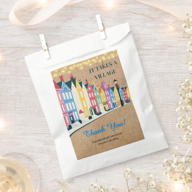 Sacolinha É preciso um Chá de fraldas de Artesanato Moderno  (Cortado)