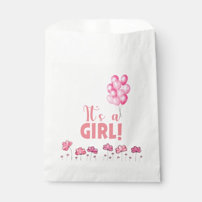 Sacolinha É um Chá de Bebê de Menina (Frente)